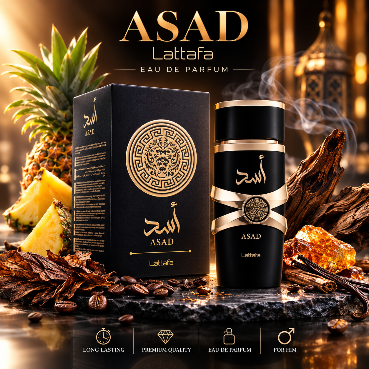 Lattafa Asad Eau de Parfum 100 ml - Bild 2