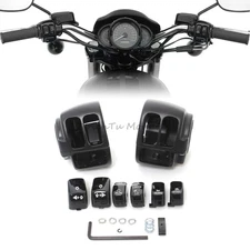Handlebar Switch Cover Housing For Harley Sportster XL Dyna Softail Road King