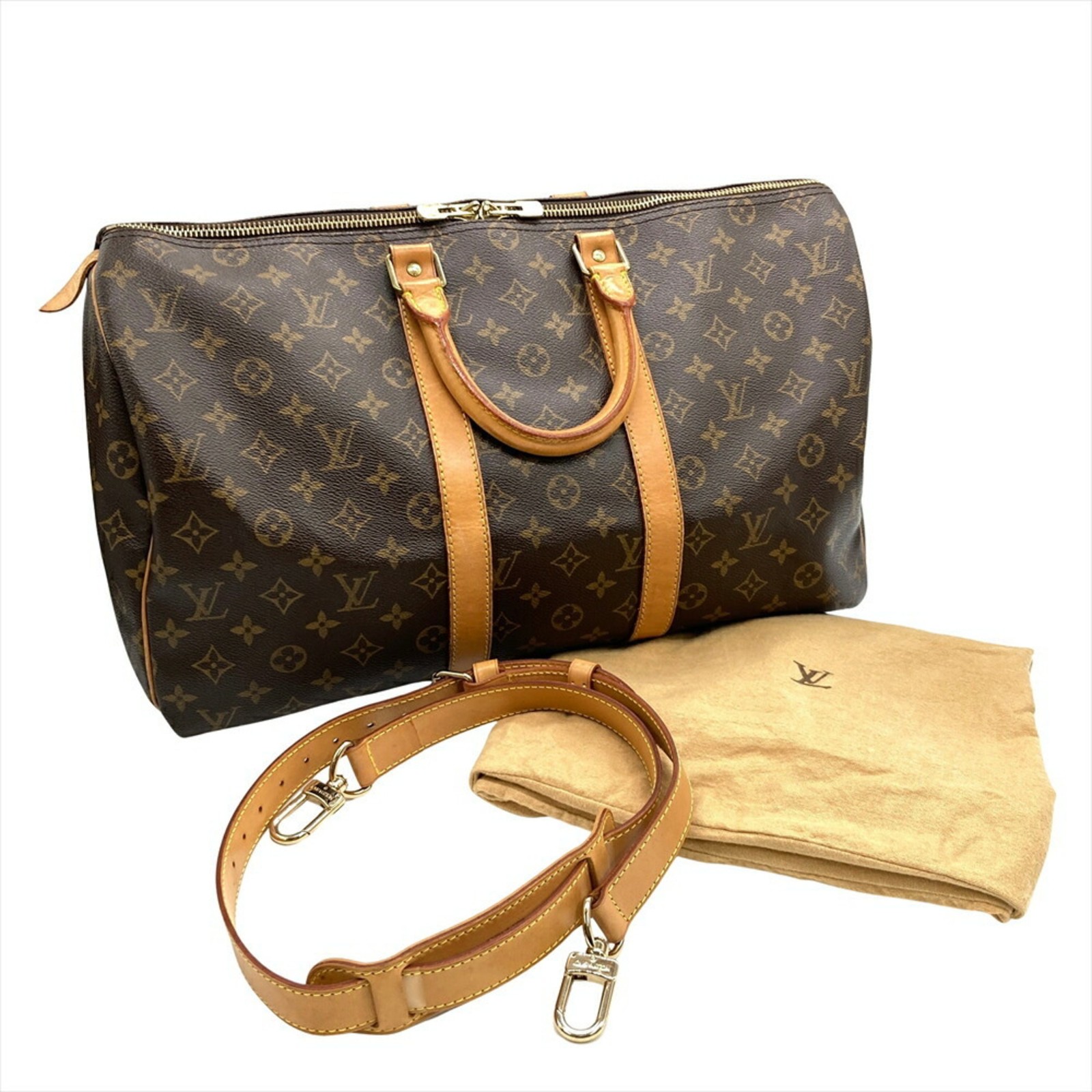 Louis Vuitton Keepall 45 Boston Bag, Monogram Canvas, M41428, Brow... GZl1dlbq