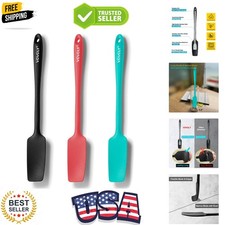 Silicone Jar Spatulas, Long Handle Jar Spatulas, 600ºF Heat Resistant Small S...