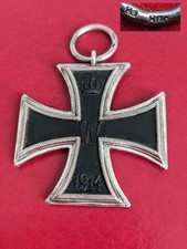 Croix de fer allemande Militaria 1813 / 1914 en argent massif et fer Allemagne