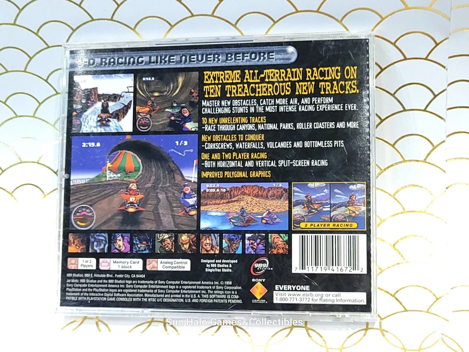 Jet Moto 2 (Sony PlayStation 1 PS1, 1997) Greatest Hits, CIB Complete, TESTED  - Image 4 of 4