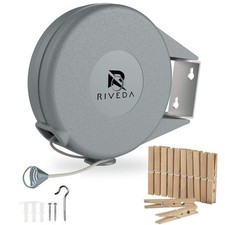 Retractable Clothesline - Portable Heavy Duty Indoor and Outdoor Washing Line...
