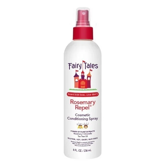 Spray condicionador infantil Fairy Tales alecrim repelente prevenção de piolhos, fl oz 8. - Imagem 2 de 4