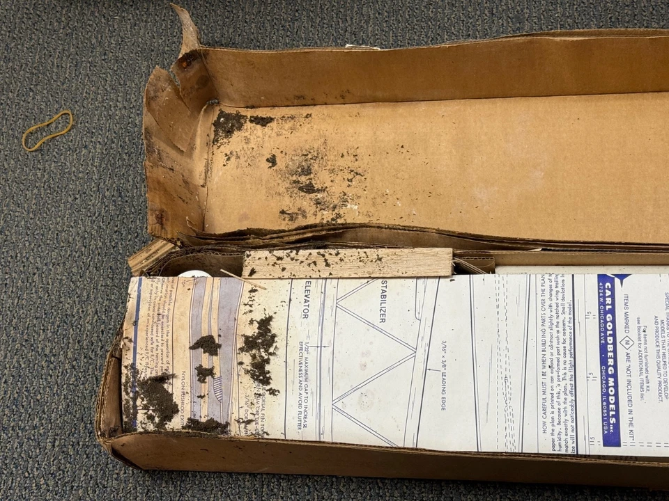 Vintage Carl Goldberg Kit Electra RC ELECTRIC Sailplane W/ Motor Glider 78 1/4" - Image 3 of 4