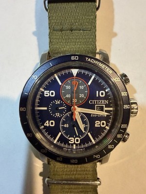 Citizen Men's Eco-Drive Weekender  Chronograph Watch in Stainless Steel
