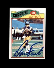 Dan Fouts Signed HOF 1977 Topps San Diego Chargers Autograph
