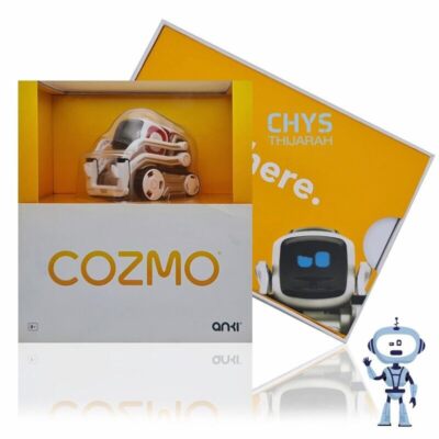 Anki Cozmo Roboter + Würfel + Ladegerät + Box + Handbuch VOLL VERPACKT SEHR GUT