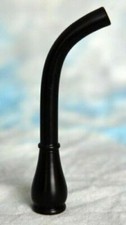 Bent Curved Bagpipe Mouthpiece 5.5 inch Black Plastic by Ayrshire Bagpipes Pipes