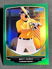 2013 Bowman Chrome GREEN REFRACTOR Matt Curry, item 1