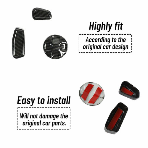 Carbon Fiber Car Dash Interior Panel Decor Cover Trim Kit for 14+ Dodge Durango - Picture 105 of 394