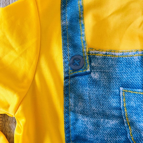 Youth Halloween Costume Minion Jumpsuit And Belt - Picture 4 of 7