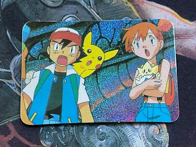 ash and misty pokemon card Pikachu Ash Misty Togepi 1990s Vintage Holo Pokemon 