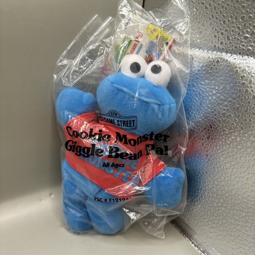 VTG Sesame Street Bean Pal 1997 Tyco Set Of 3 Cookie Monster Big Bird Elmo Plush - Picture 4 of 8