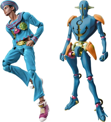 F55 JoJo's Bizarre Adventure Super Action Statue Figure Josuke & Soft 2nd NEW
