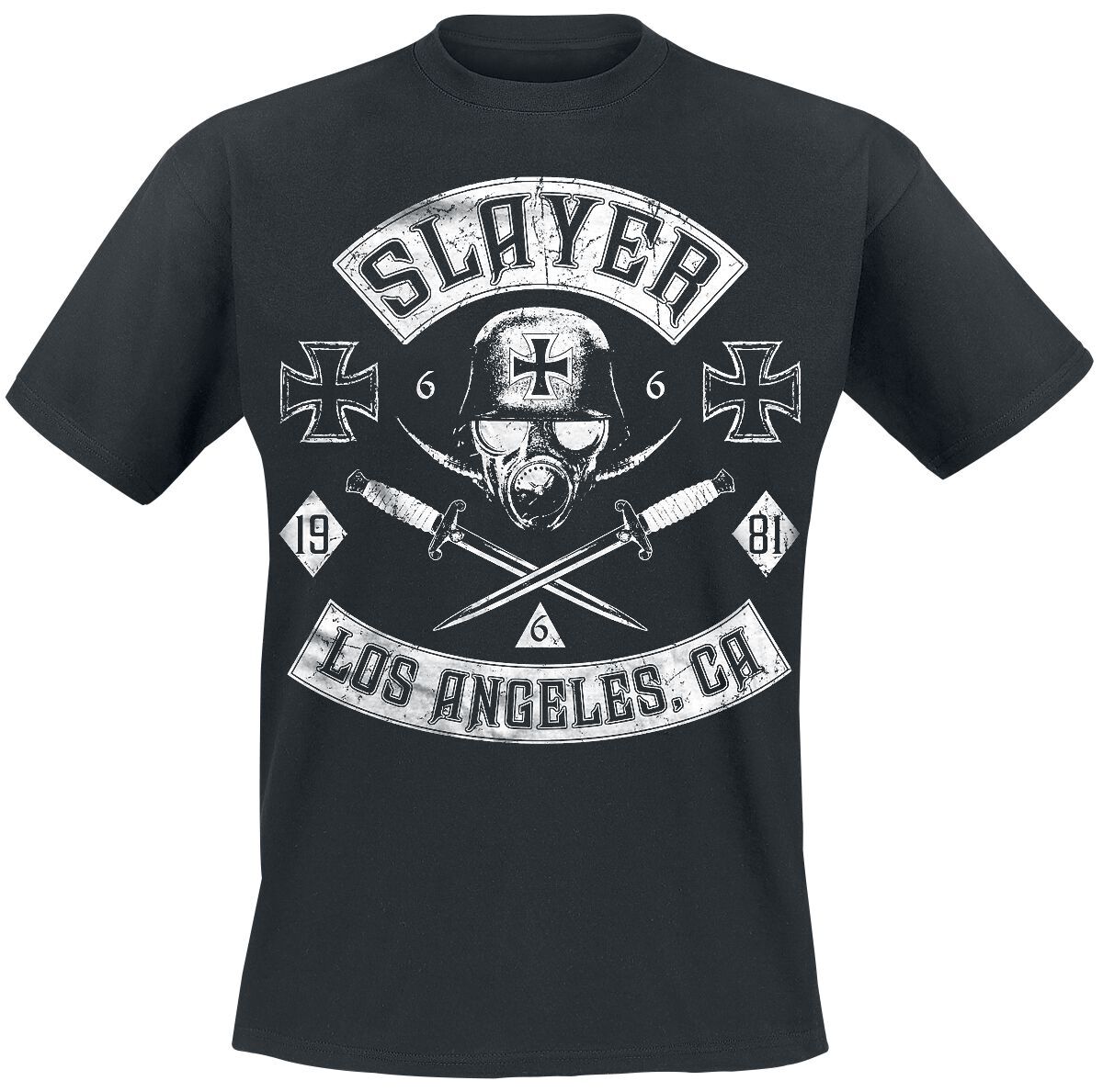 Футболка Slayer Herren Tribe schwarz Band-Товары Группы Nachhaltigkeit 4390₽