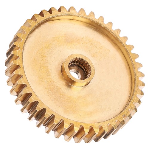 Spur Gear ottone 40 denti foro 3 mm per servo 25 denti spline 0,8 mod robot ricambi - Foto 7 di 10