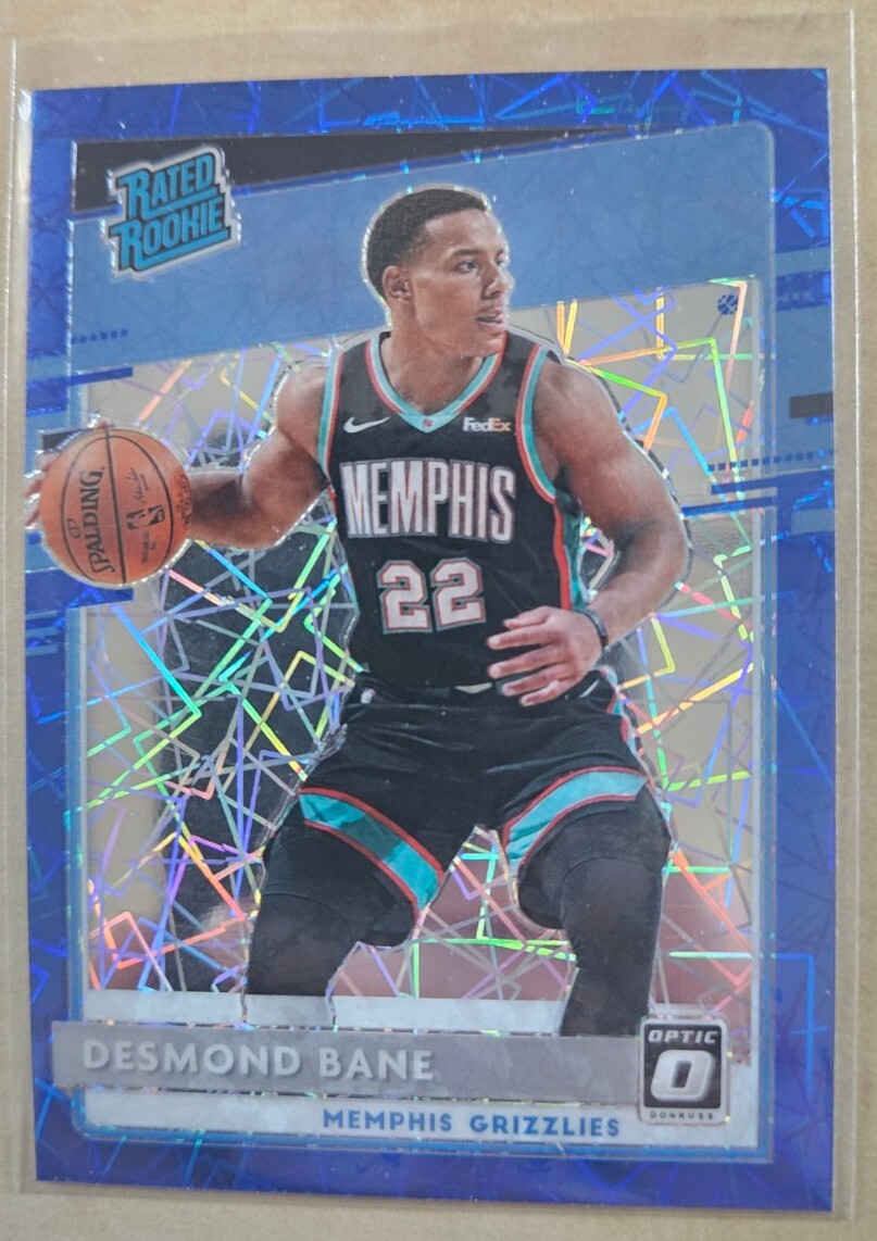 2020-21  Donruss Optic Desmond Bane Blue Velocity Rated Rookie #180 Grizzlies 🔥