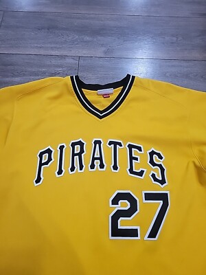 AUTHENTIC VINTAGE KENT TEKULVE PIRATES JERSEY 48 XL MITCHELL NESS