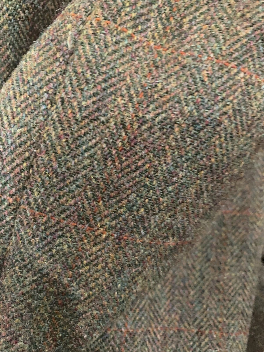 Veste En Tweed Vert Homme P&J Haggart – Taille 38R – Fabrication UK – Vintage