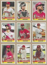 2025 Topps Heritage CINCINNATI REDS Base Team Set of (13) Elly De La Cruz +