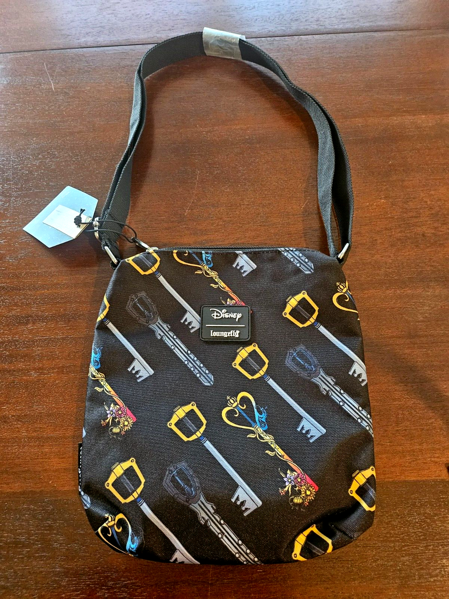 NWT Loungefly Disney Kingdom Hearts Sora Keyblade Print Passport Bag Purse