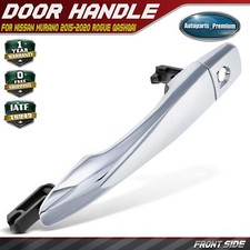 Front Lh Chrome Exterior Door Handle W Keyhole For Nissan Rogue 14-20 Qashqai Front Lh Chrome Exterior Door Handle W Keyhole For Nissan Rogue 14-20 Qashqai