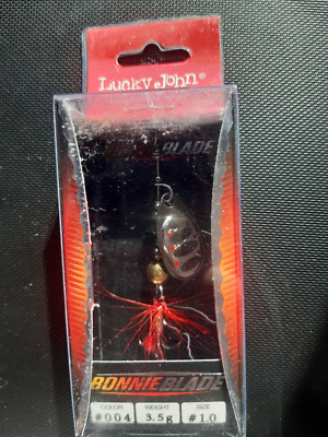 1x Lucky John BONNIE BLADE 3er Angel Haken 3.5g Größe #1 SILBER Köder Spinner