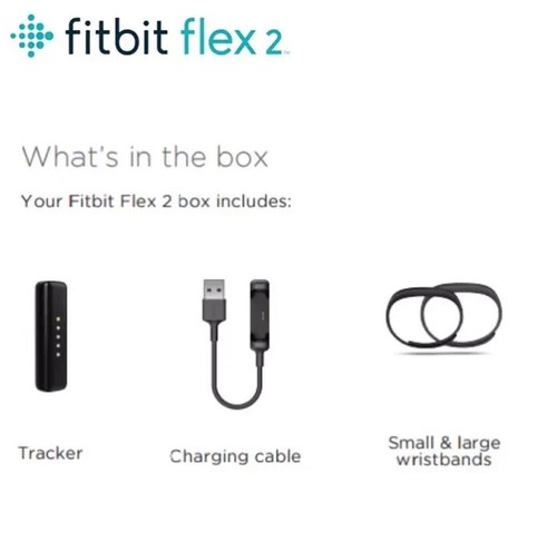 Fitbit Flex 2 Intelligenter Aktivitätstracker Fitness Schlaf Tracker Armband BLAU - Bild 7 von 10