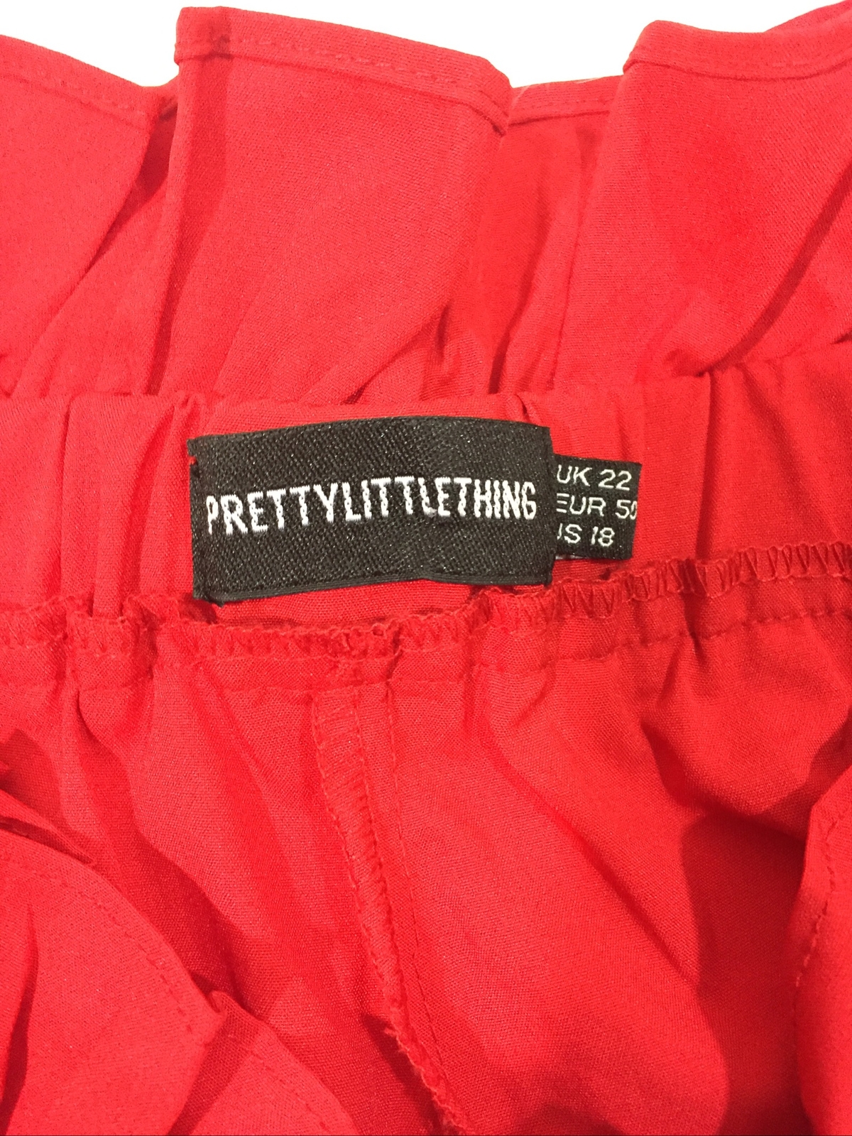 Pretty Little Things Basic Red  High Waisted Shor… - image 2