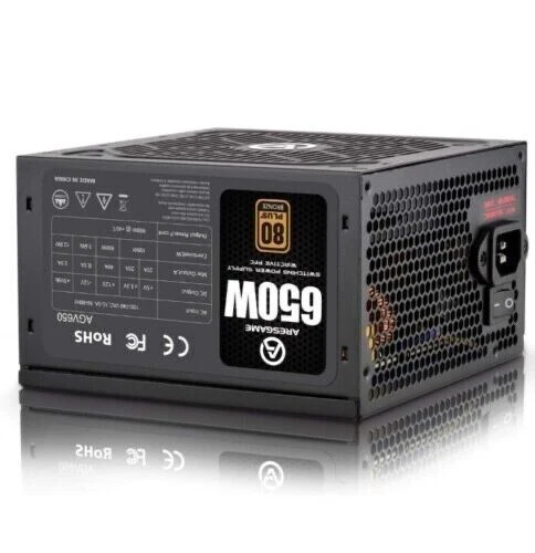 Alimentatore PC 650W bronzo 80 Plus AGV650 ARESGAME - Immagine 3 di 4