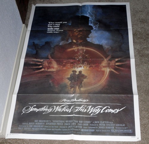 SOMETHING WICKED THIS WAY COMES original DISNEY one sheet movie poster ...