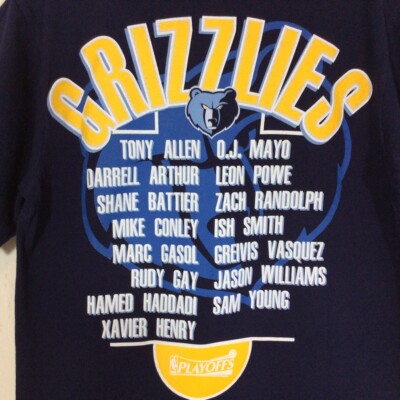 Adidas Retro OG Playoffs NBA Memphis Grizzlies T-Shirt Men's S