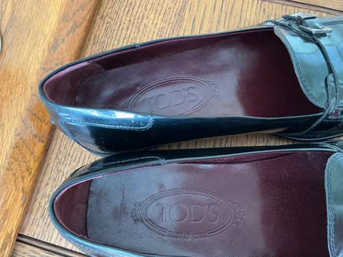 Tod’s black patent leather loafers, size 37 purchased at Neiman Marcus VGC - Picture 3 of 5