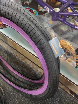 TWO Mission Fleet Tires 20 x Purple wall - Main Image