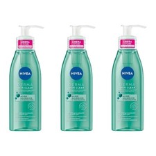 3pz NIVEA DERMA SKIN CLEAR Gel Detergente viso con acido salicilico 150ml