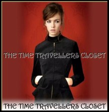 Fred Perry Amy Winehouse Rare Black Thick Velvet Harrington Jacket Uk8 36 4 £299