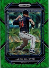 JARED SHUSTER 2023 PANINI PRIZM GREEN SCOPE PARALLEL BASE CARD 29/75