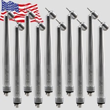 1-10 PCS Dental 45  Degree High Speed Handpiece Push Button 4Hole Air Turbine Dr