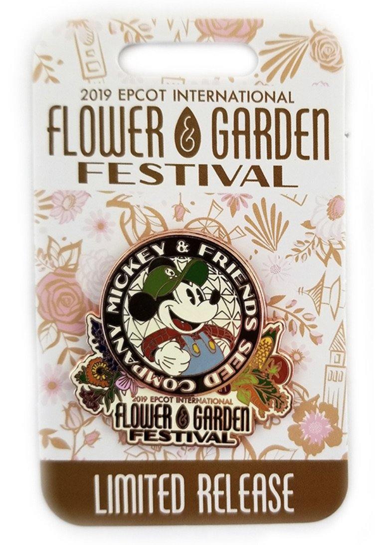 Disney Flower And Garden Pin - 2019 Mickey Logo