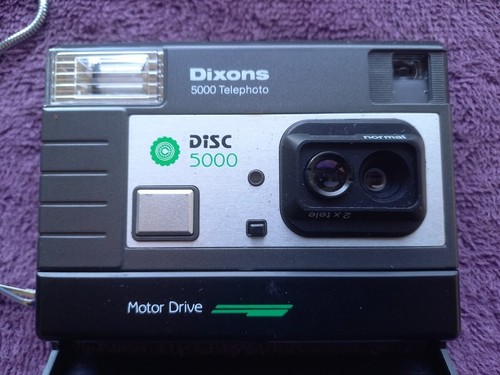 DIXONS 5000 TELEPHOTO MOTOR DRIVE VINTAGE DISC CAMERA - Photo 2/3
