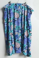 Womens Vintage Floral Floaty Skirt - Blue mix - Size 26 I74 