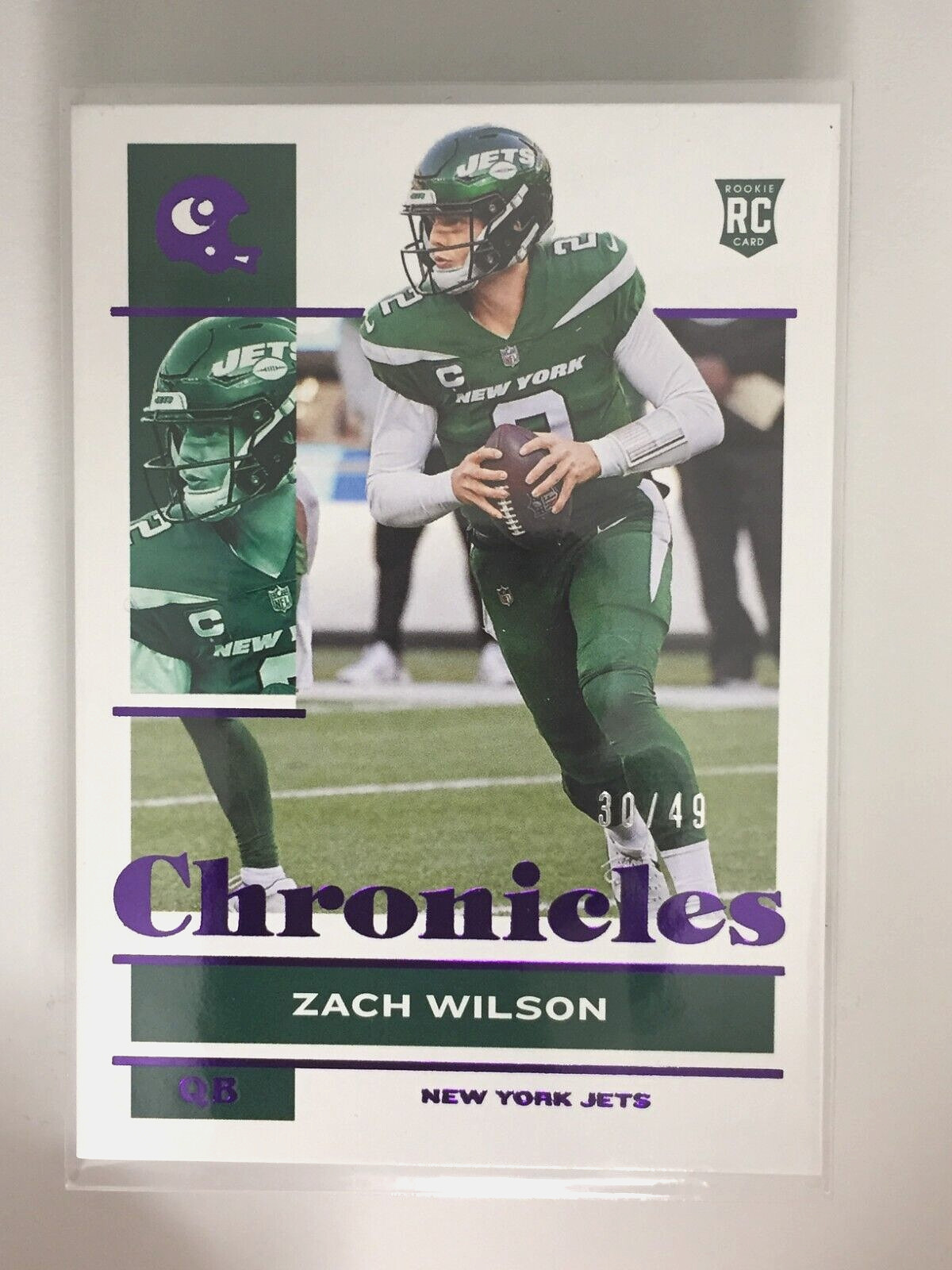 Zach Wilson Panini Chronicles #86 Purple