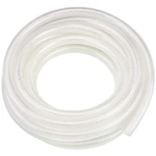 5/8" ID X 10 Ft High Pressure Braided Clear PVC Tubing Flexible Vinyl Tube, Heav