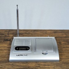 Ultronic 6" Desktop AM/FM Radio, Calendar/ Clock/Calculator, Model T524, Works