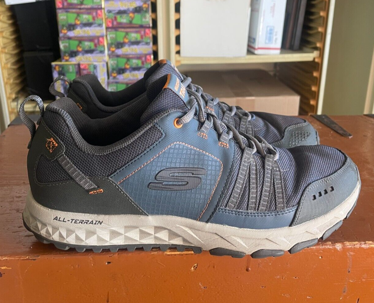 SAOLA Scarpe da trail running SKECHERS da uomo taglia 12 nere in rete scarpe da trekking 56255S