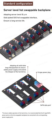N5 NAS Case 12 Hard Disk Space Support ATX Motherboard ATX Power Supply With Fan - Picture 20 of 25