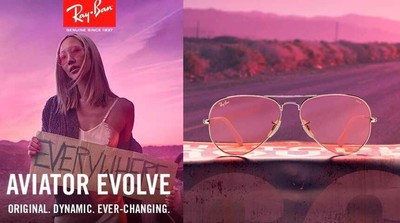 ray ban evolve rosa