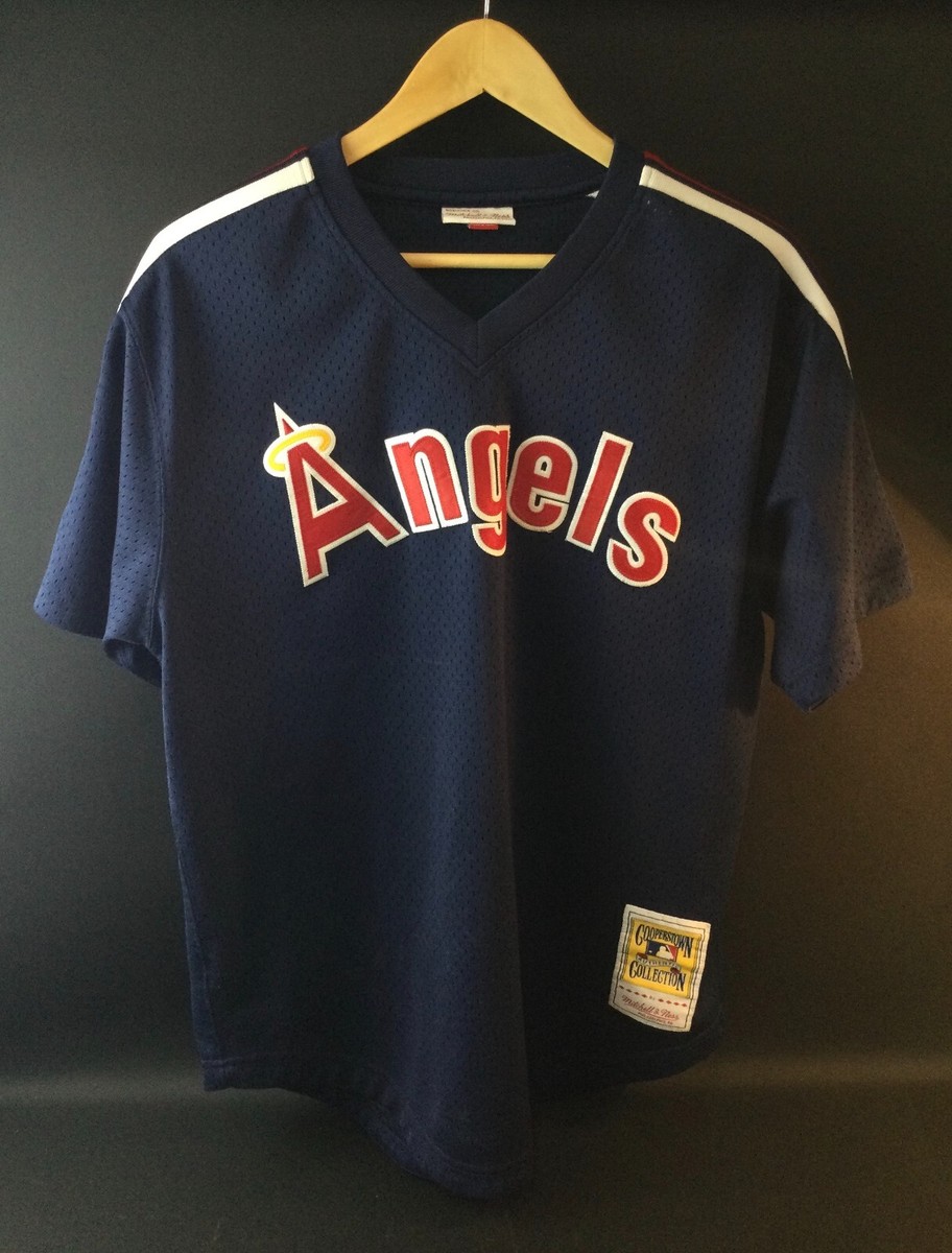 MLB Los Angeles Angels #44 Reggie Jackson 1984 Mitchell