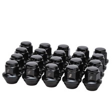 20pc 12x1.5 Black Wheel Lug Nuts for Lincoln MKZ Ford Fusion 1.18 Inch Height